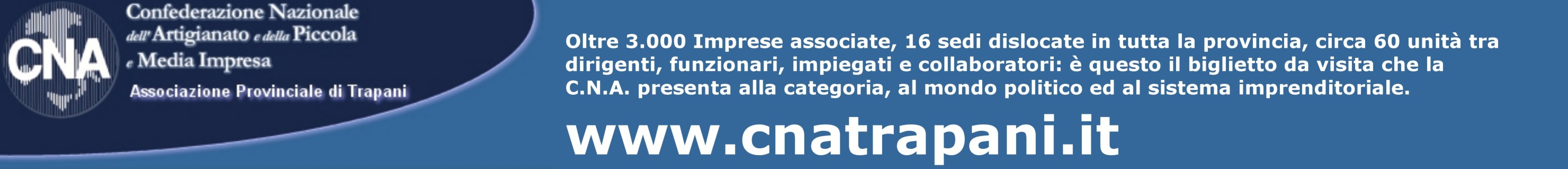 Il sito della CNA Associazione Provinciale di Trapani a cura di Lorenzo Gigante